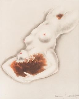 Louis Icart, (French, 1888-1950), Nude
