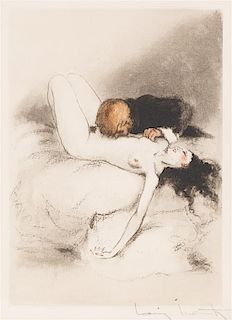 Louis Icart, (French, 1888-1950), two works