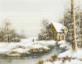 F. Wagner, (20th century), Winter Landscape