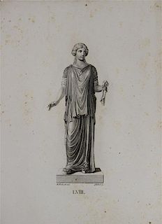 * Various Artists, (German, 19th century), A group of 82 engravings of Greek architectural artifacts and sculpture