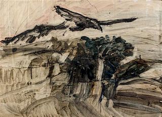 Robert Andrew Parker, (American, b. 1927), Four Birds Camaroon Island, 1963