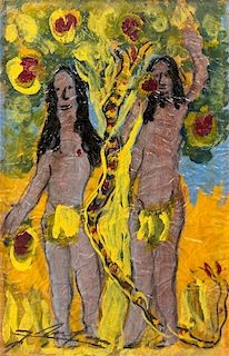 Jesus Reyes Ferreria, (Mexican, 1882-1977), Adam and Eve