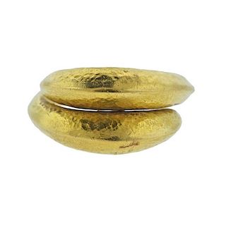 Ilias Lalaounis 18K Gold Bypass Ring