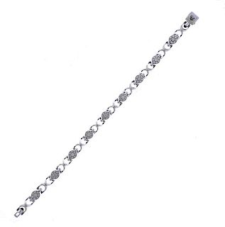 Charriol 18K Gold Diamond Line Bracelet