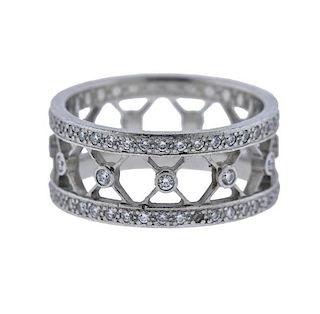 Tiffany &amp; Co Platinum Viole Diamond Band Ring