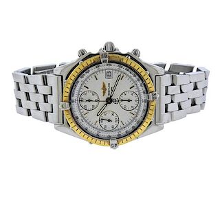 Breitling Chronomat Steel 18k Gold Chronograph Watch D1305011P