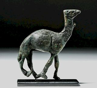 Rare South Arabian Bronze Statuette of a Camel