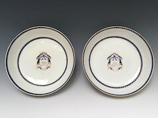 A PAIR CHINESE ANTIQUE EXPORT PLATE 