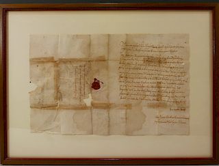 RARE ANTIQUE CONTINENTAL ROYAL LETTER - 18TH CENTURY