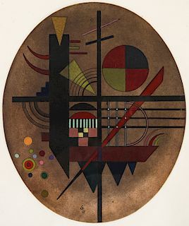 After Wassily Kandinsky (1866-1944) "Message intime"