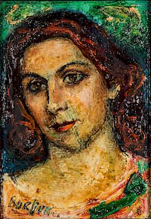 David Burliuk (1882-1967) Portrait of a Lady