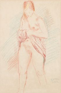Raphael Soyer (1899-1987) Standing Nude
