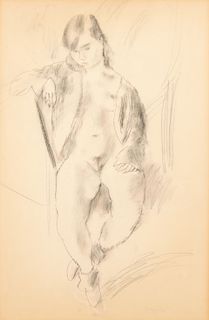 Jules Pascin (1885-1930) "Nude" Drawing