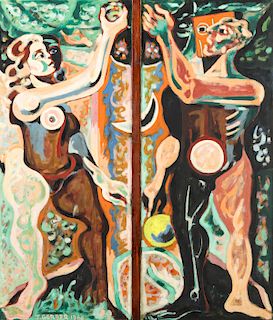 Jack Gerber (b. 1927) Adam and Eve, 1966