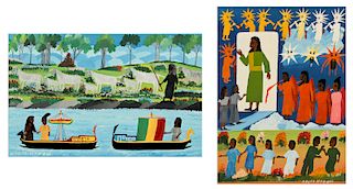 Albert Artwell (Jamaican, 20th c.) Two Paintings