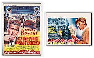 2 Vintage Movie Posters: "Breathless" and ''Knock on Any Door''