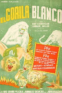 Period Film Poster, "El Gorilla Blanco"