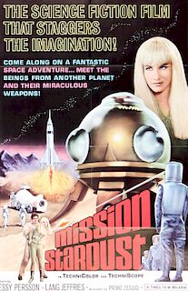 Period Film Poster, "Mission Stardust", 1968