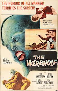 Period Film Poster, "The Werewolf", 1956