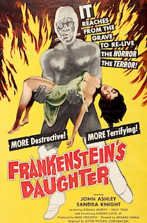 Period Film Poster, "Frankenstein's Daughter"