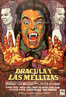 Period Film Poster, "Dracula y Las Mellizas", 1972