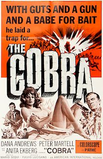 Period Film Poster, "The Cobra", 1967