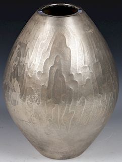 Fine Japanese Silver Vase