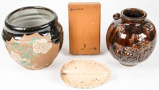 Fine 3 pc Japanese Ceramics Collection