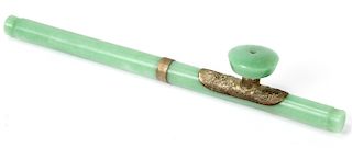 Antique Chinese Jade Pipe