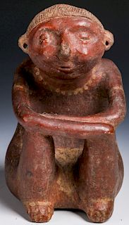 Squatting Hunchback Figure, Chinesco, Nayarit, Mexico, 100 BC-250 AD