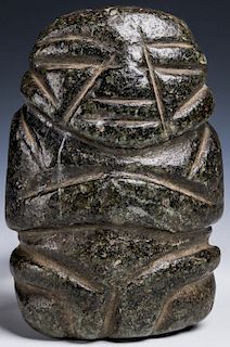 Mezcala Green Stone Idol, Mexico, 300 BC-300 AD