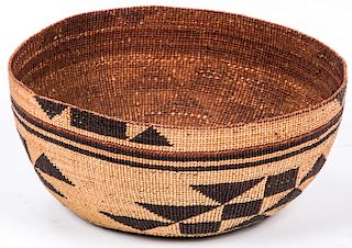 Twined Woman's Basketry Cap, Probably Karok, Northern California