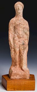 Male Pottery Figure, Probably Boeotian, 5th C. BCE