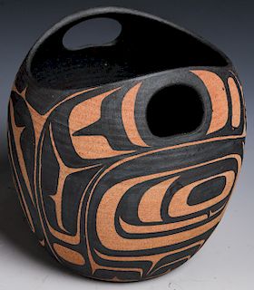 Judy Cranmer (1935-2009) Native American Pottery Vessel