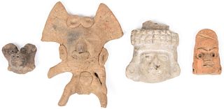4 Pre-Columbian Relics