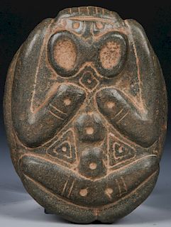 Taino Large Heavy Stone Frog Cemi or Icon (1000-1500 CE)