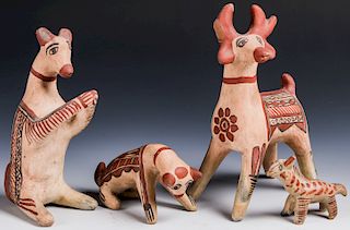 Lot of 4 Zuni Pueblo Animal Figures