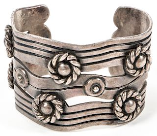 William Spratling (1900-1967) Sterling Silver Cuff Bracelet