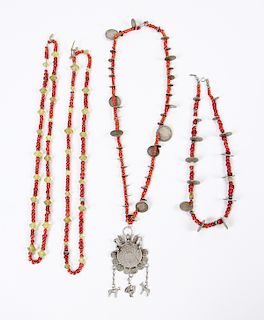 4 Antique Necklaces, Guatemala