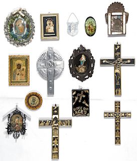 Estate Collection of Christian Folk Art/Icons (14)