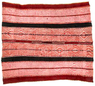 19th C. Aymara Indian Manta Textile, Bolivia