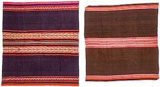 2 Finely Woven Antique Textiles, Santiago de Macha and La Paz, Bolivia