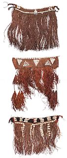 3 Antique African Women's Leather Wedding Skirts