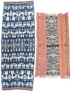 2 Ikat textiles, Timor and Sumba, Indonesia