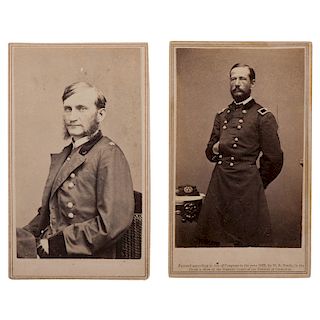 CDVs of Cavalry Generals Hugh Judson Kilpatrick and Alfred Pleasonton