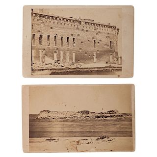 Civil War CDVs of Fort Sumter, 1861-1864