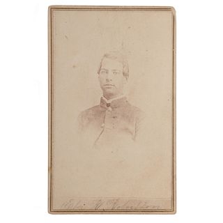 CSA Private Eber R. Robertson, 4th South Carolina Cavalry, CDV by Wearn & Hix, Columbia, SC