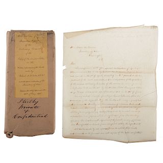 Confidential War Reports Sent to Secretary of War Edwin Stanton by Colonel A.B. Eaton, Spring 1864