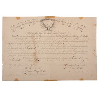 Late Civil War Archive Regarding Death of Private William D. Kelly, Co. E, 1st California Volunteers, Killed by Indians in 1865