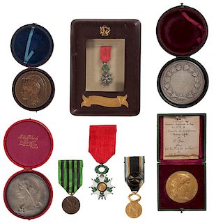 Selection of Medals Awarded to M. Jean LeChevalier